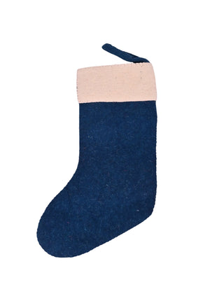 Handcrafted Wool Felt Penguin Christmas Stocking
