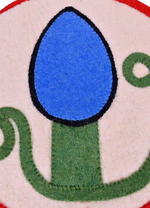 Handcrafted Wool Felt Festive Glow Table Mat