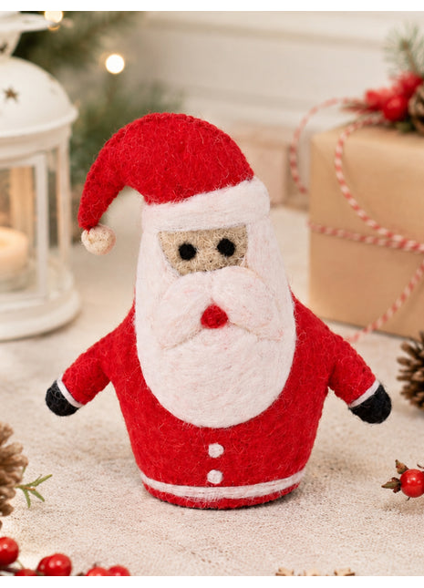 Handmade Wool Felt Santa Claus Christmas Decor