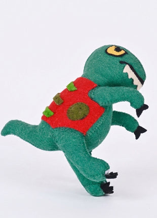 Handmade Wool Felt Dinosaur Toy for Kids