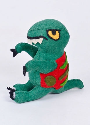 Handmade Wool Felt Dinosaur Toy for Kids