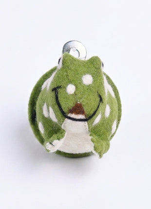 Handmade Wool Felt Frog Wall Decor - Whimsical Nursery Animal Head