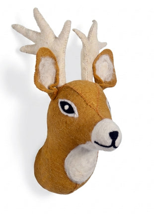 Handmade Wool Felt Reindeer Wall Decor – Whimsical Woodland Nursery Art
