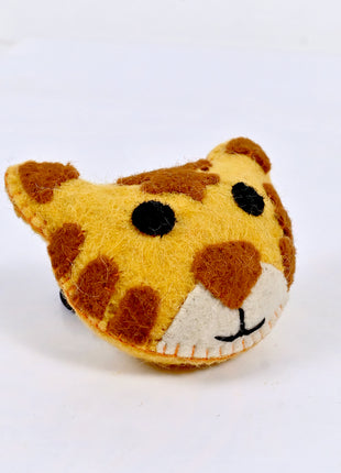 Handmade Wool Felt Cat Face Hanging Ornament – Cute Animal Wall Décor
