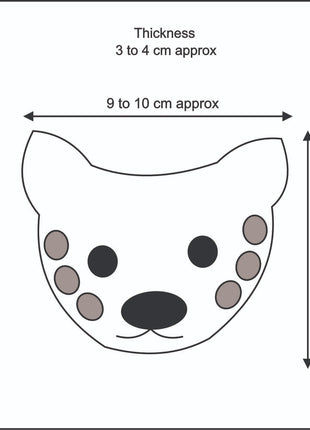Handmade Wool Felt Cat Face Hanging Ornament – Cute Animal Wall Décor