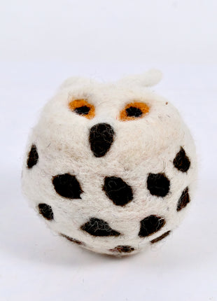 Handmade Wool Felt Owl Plush Toy – Cute Soft Animal Décor & Kids Room Ornament