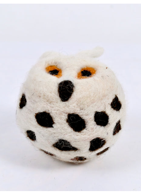 Handmade Wool Felt Owl Plush Toy – Cute Soft Animal Décor & Kids Room Ornament