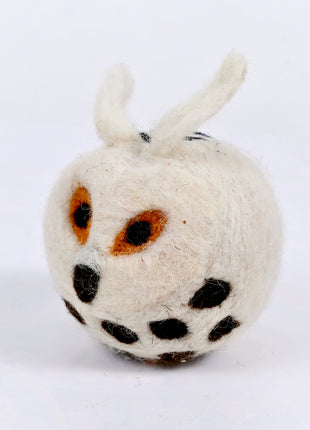 Handmade Wool Felt Owl Plush Toy – Cute Soft Animal Décor & Kids Room Ornament