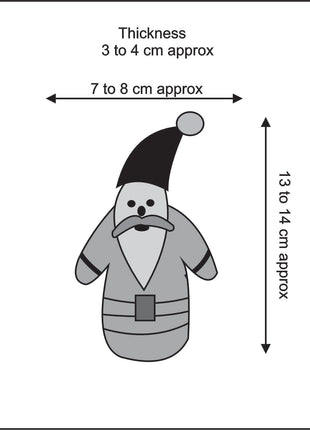 Handmade Wool Felt Santa Claus Hanging Ornament – Christmas Tree Decoration & Holiday Home Décor