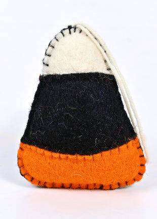 Handmade Wool Felt Candy Corn Hanging Ornament – Halloween Tree & Spooky Home Décor