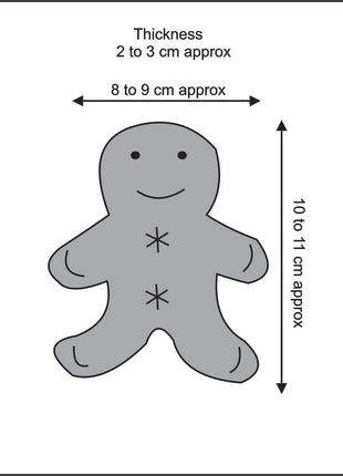 Handmade Wool Felt Gingerbread Man Hanging Ornament – Christmas Tree Decoration & Holiday Home Décor