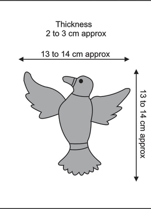 Handmade Wool Felt Flying Bird Hanging Ornament – Nature-Inspired Home & Nursery Decoration