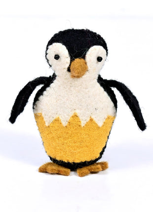 Handmade Wool Felt Penguin Hanging Ornament – Cute Penguin Christmas & Winter Home Décor