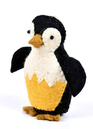 Handmade Wool Felt Penguin Hanging Ornament – Cute Penguin Christmas & Winter Home Décor