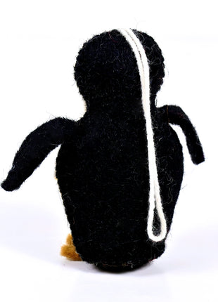 Handmade Wool Felt Penguin Hanging Ornament – Cute Penguin Christmas & Winter Home Décor