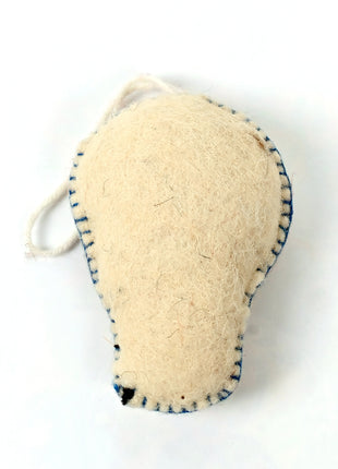 Handmade Wool Felt Sugar Skull Hanging Ornament – Halloween Skull Decor for Spooky Home & Party Decorations