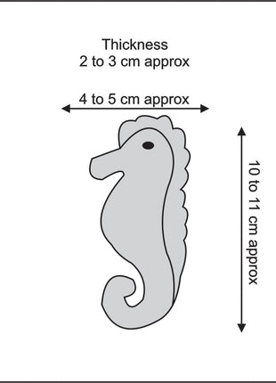 Handmade Wool Felt Seahorse – Coastal Ocean Animal Decor for Nursery & Kids Room
