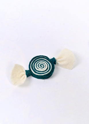 Handmade Wool Felt Candy Ornament – Cute Swirl Candy Decoration for Kids Room & Holiday Home Décor