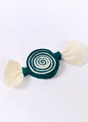 Handmade Wool Felt Candy Ornament – Cute Swirl Candy Decoration for Kids Room & Holiday Home Décor
