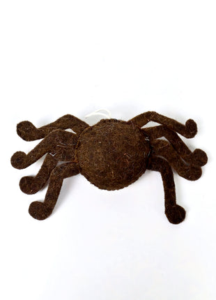 Handmade Wool Felt Smiling Spider Ornament – Halloween Hanging Decoration for Spooky Home Décor