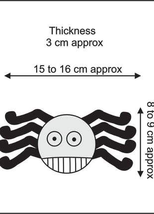 Handmade Wool Felt Smiling Spider Ornament – Halloween Hanging Decoration for Spooky Home Décor
