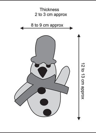Handmade Snowman Wool Felt Hanging Ornament – Cute Christmas Snowman Decoration for Tree & Holiday Home Décor