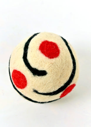 Handmade Wool Felt Soft Ball Toy – Montessori Felt Sensory Ball for Babies, Toddlers & Kids