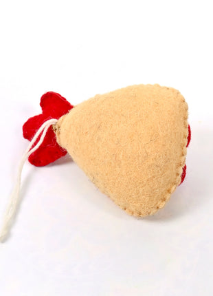 Handmade Chicken Wool Felt Hanging Ornament – Cute Farmhouse Chicken Decoration for Nursery, Kids Room & Home Décor