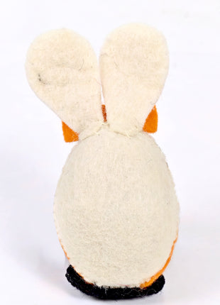 Handmade Bunny Wool Felt Ornament – Cute Easter Rabbit Felt Decoration for Spring, Nursery & Home Décor
