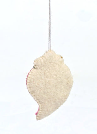Handmade Angel Wing Wool Felt Hanging Ornament – Embroidered Felt Wing Decoration for Christmas Tree, Home & Spiritual Décor