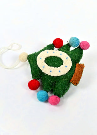 Handmade Christmas Tree Wool Felt Hanging Ornament – Festive Felt Tree Decoration for Christmas Tree & Holiday Home Décor