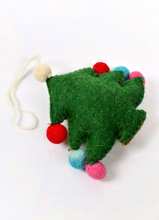 Handmade Christmas Tree Wool Felt Hanging Ornament – Festive Felt Tree Decoration for Christmas Tree & Holiday Home Décor