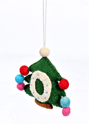 Handmade Christmas Tree Wool Felt Hanging Ornament – Festive Felt Tree Decoration for Christmas Tree & Holiday Home Décor