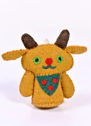 Handmade Reindeer Wool Felt Hanging Ornament – Cute Christmas Reindeer Decoration for Christmas Tree & Holiday Home Décor