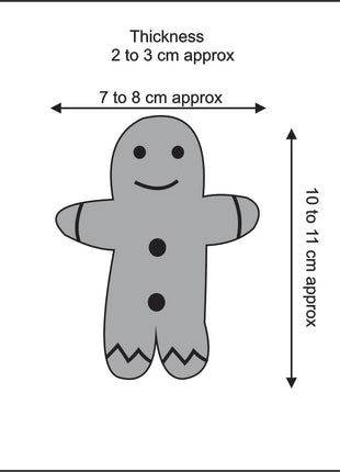 Handmade Gingerbread Man Wool Felt Hanging Ornament – Cute Christmas Cookie Felt Decoration for Holiday Home Décor
