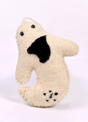 Halloween Ghost Wool Felt Hanging Ornament – Handmade Cute Ghost Felt Decoration for Halloween Tree