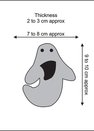 Halloween Ghost Wool Felt Hanging Ornament – Handmade Cute Ghost Felt Decoration for Halloween Tree