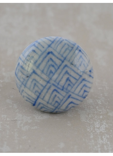 Blue Design Drawer Knob