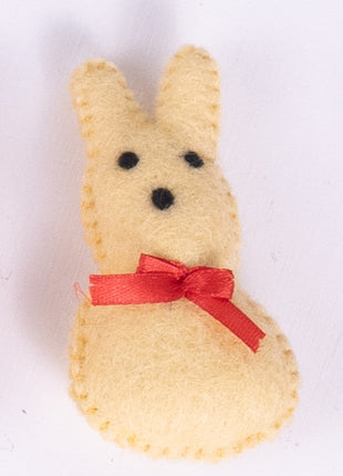 Rabbit Bunny Face Set Wool Felt – 8–10 cm Handmade Décor
