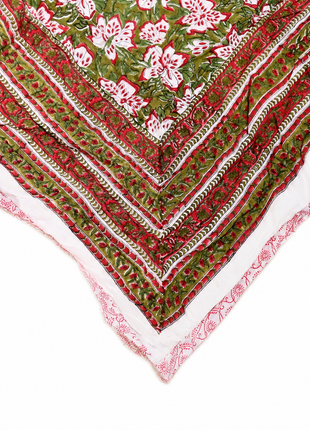 Hand Block Print Double-Sided Cotton Quilt – Soft Reversible Bedding