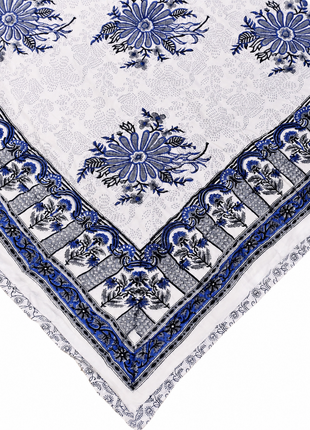 Vintage Floral Reversible Cotton Quilt – Double-Sided Hand Block Print Blanket