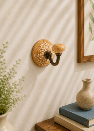 Handmade Ceramic Round Wall Hook