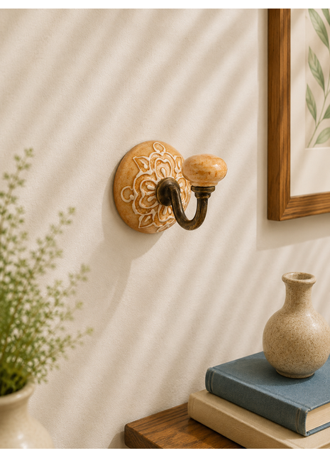 Handmade Ceramic Round Wall Hook