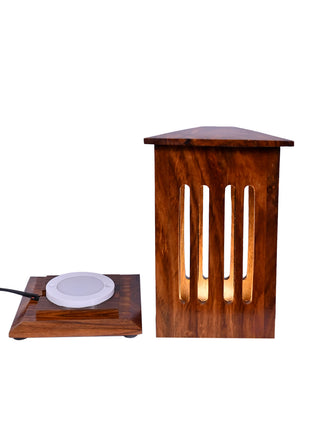 Beautiful Unique Wooden Table lamp (Size H: 7.2" x W: 4.9")