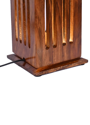 Beautiful Unique Wooden Table lamp (Size H: 7.2" x W: 4.9")