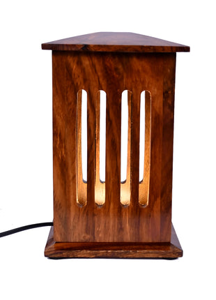 Beautiful Unique Wooden Table lamp (Size H: 7.2" x W: 4.9")