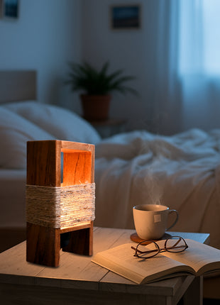 Beautiful Unique Wooden Table lamp