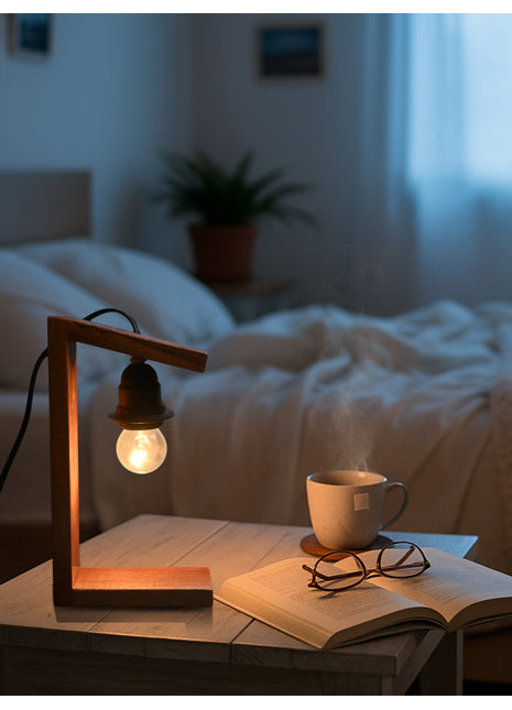 Beautiful Unique Wooden Table lamp