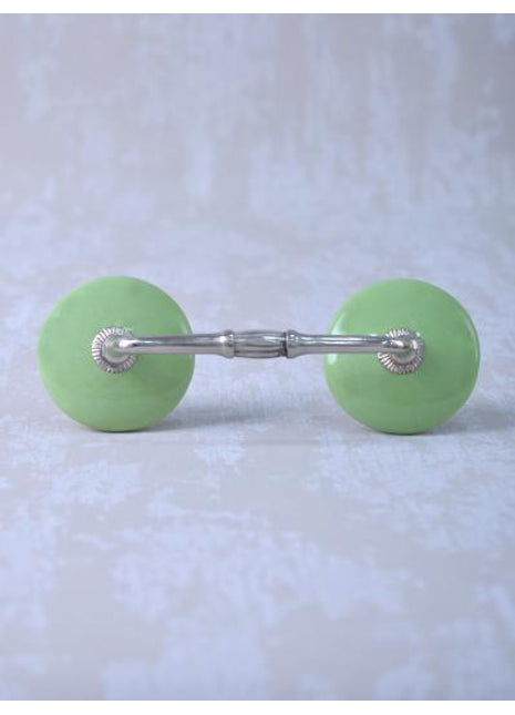 Lime Green Ceramic Dresser Cabinet Pull