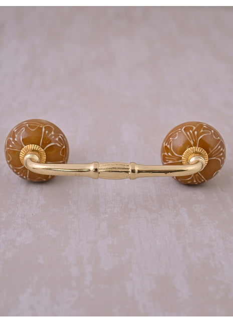 Light Brown Ceramic Drawer Cabinet Pull